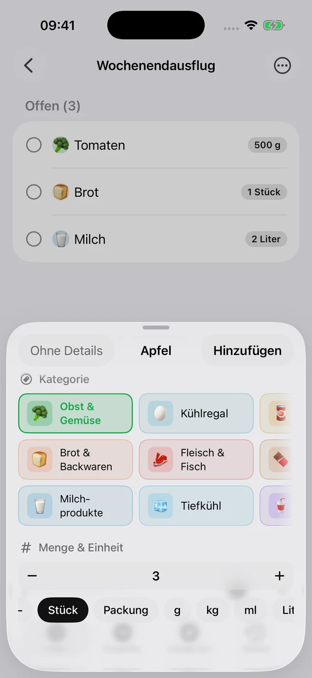 Detailauswahl: Äpfel, Obst & Gemüse, 3 Stück.